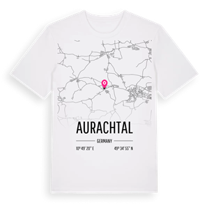 Aurachtal karta t-shirt – ekologisk bomull t-shirt från Pinshirt