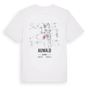 Auwald karta t-shirt – ekologisk bomull t-shirt från Pinshirt