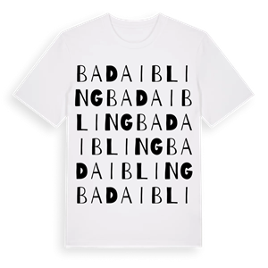 Bad Aibling ordlek t-shirt – ekologisk bomull t-shirt från Pinshirt
