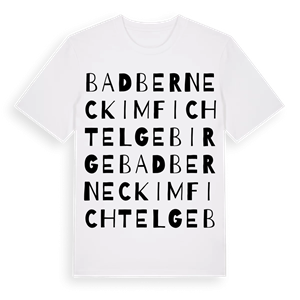 Bad Berneck im Fichtelgebirge ordlek t-shirt – ekologisk bomull t-shirt från Pinshirt