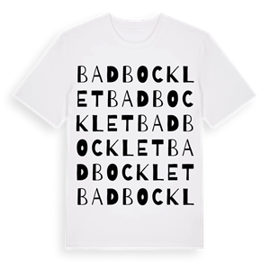 Bad Bocklet ordlek t-shirt – ekologisk bomull t-shirt från Pinshirt