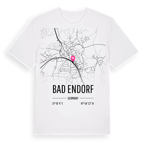 Bad Endorf karta t-shirt – ekologisk bomull t-shirt från Pinshirt