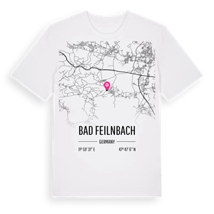 Bad Feilnbach karta t-shirt – ekologisk bomull t-shirt från Pinshirt