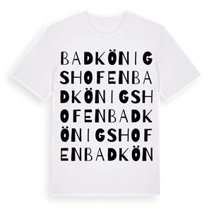 Bad Königshofen ordlek t-shirt – ekologisk bomull t-shirt från Pinshirt