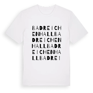 Bad Reichenhall ordlek t-shirt – ekologisk bomull t-shirt från Pinshirt