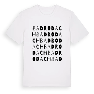 Bad Rodach ordlek t-shirt – ekologisk bomull t-shirt från Pinshirt