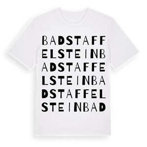 Bad Staffelstein ordlek t-shirt – ekologisk bomull t-shirt från Pinshirt