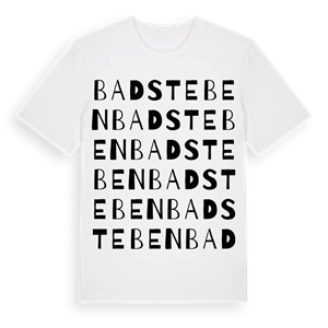 Bad Steben ordlek t-shirt – ekologisk bomull t-shirt från Pinshirt