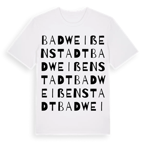 Bad Weißenstadt ordlek t-shirt – ekologisk bomull t-shirt från Pinshirt