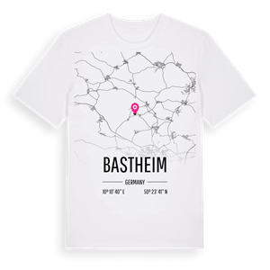 Bastheim karta t-shirt – ekologisk bomull t-shirt från Pinshirt