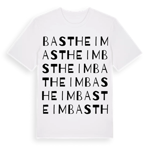 Bastheim ordlek t-shirt – ekologisk bomull t-shirt från Pinshirt
