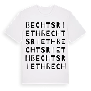 Bechtsrieth ordlek t-shirt – ekologisk bomull t-shirt från Pinshirt