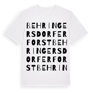 Behringersdorfer Forst ordlek t-shirt – ekologisk bomull t-shirt från Pinshirt