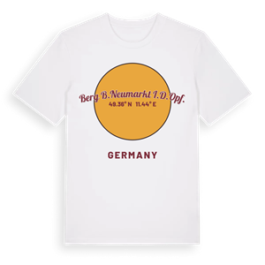 Berg b.Neumarkt i.d.OPf. cirkel t-shirt – ekologisk bomull t-shirt från Pinshirt
