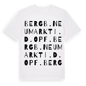 Berg b.Neumarkt i.d.OPf. ordlek t-shirt – ekologisk bomull t-shirt från Pinshirt