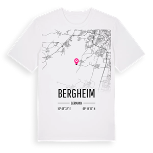 Bergheim karta t-shirt – ekologisk bomull t-shirt från Pinshirt