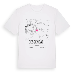 Bessenbach karta t-shirt – ekologisk bomull t-shirt från Pinshirt