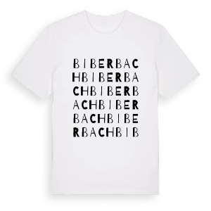 Biberbach ordlek t-shirt – ekologisk bomull t-shirt från Pinshirt