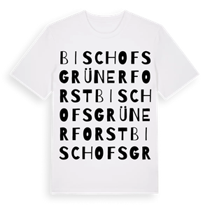 Bischofsgrüner Forst ordlek t-shirt – ekologisk bomull t-shirt från Pinshirt
