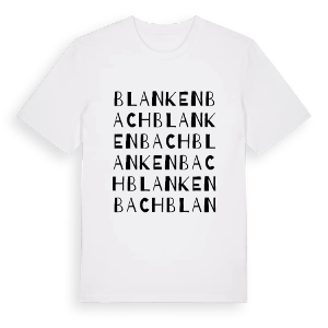 Blankenbach ordlek t-shirt – ekologisk bomull t-shirt från Pinshirt