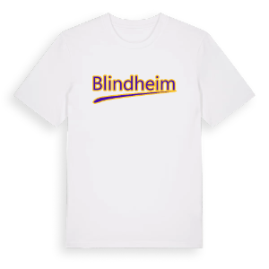 Blindheim baseball t-shirt – ekologisk bomull t-shirt från Pinshirt