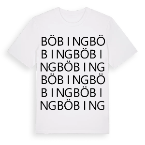Böbing ordlek t-shirt – ekologisk bomull t-shirt från Pinshirt