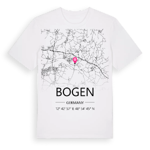 Bogen karta t-shirt – ekologisk bomull t-shirt från Pinshirt
