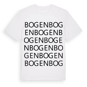 Bogen ordlek t-shirt – ekologisk bomull t-shirt från Pinshirt