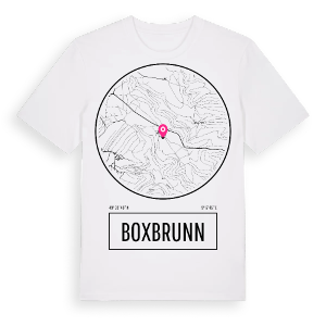 Boxbrunn t-shirt – ekologisk bomull t-shirt från Pinshirt