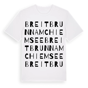 Breitbrunn am Chiemsee ordlek t-shirt – ekologisk bomull t-shirt från Pinshirt