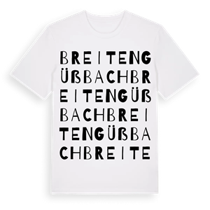 Breitengüßbach ordlek t-shirt – ekologisk bomull t-shirt från Pinshirt