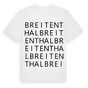 Breitenthal ordlek t-shirt – ekologisk bomull t-shirt från Pinshirt