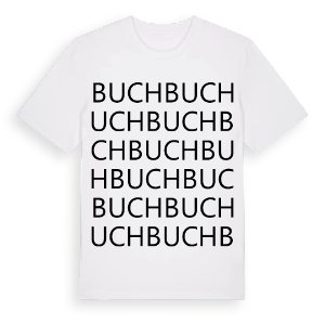 Buch ordlek t-shirt – ekologisk bomull t-shirt från Pinshirt