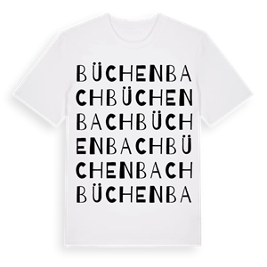 Büchenbach ordlek t-shirt – ekologisk bomull t-shirt från Pinshirt