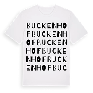 Buckenhof ordlek t-shirt – ekologisk bomull t-shirt från Pinshirt