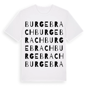 Burgebrach ordlek t-shirt – ekologisk bomull t-shirt från Pinshirt