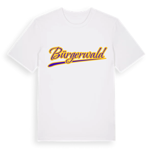 Bürgerwald baseball t-shirt – ekologisk bomull t-shirt från Pinshirt