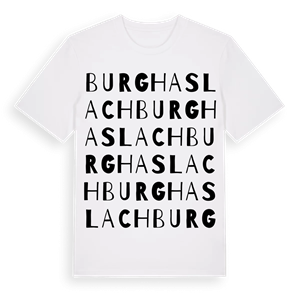 Burghaslach ordlek t-shirt – ekologisk bomull t-shirt från Pinshirt