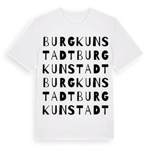 Burgkunstadt ordlek t-shirt – ekologisk bomull t-shirt från Pinshirt