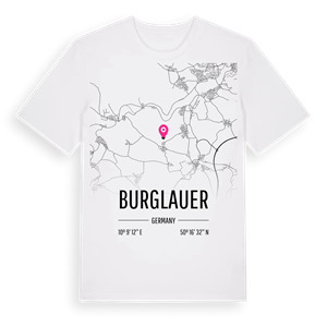 Burglauer karta t-shirt – ekologisk bomull t-shirt från Pinshirt