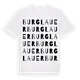Burglauer ordlek t-shirt