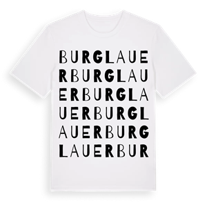 Burglauer ordlek t-shirt – ekologisk bomull t-shirt från Pinshirt