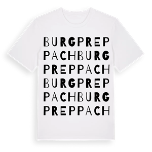 Burgpreppach ordlek t-shirt – ekologisk bomull t-shirt från Pinshirt