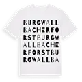 Burgwallbacher Forst ordlek t-shirt