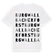 Burgwallbacher Forst ordlek t-shirt