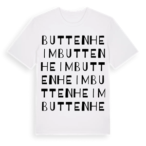 Buttenheim ordlek t-shirt – ekologisk bomull t-shirt från Pinshirt