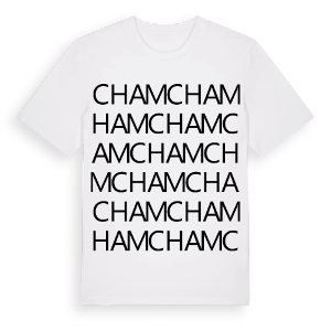 Cham ordlek t-shirt – ekologisk bomull t-shirt från Pinshirt