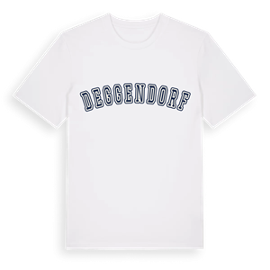 Deggendorf college t-shirt – ekologisk bomull t-shirt från Pinshirt