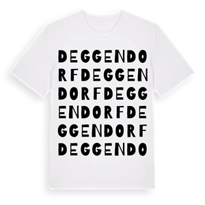 Deggendorf ordlek t-shirt – ekologisk bomull t-shirt från Pinshirt