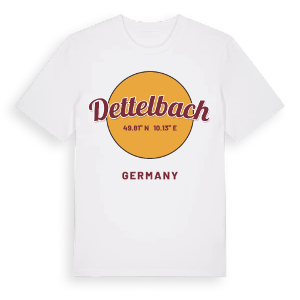 Dettelbach cirkel t-shirt – ekologisk bomull t-shirt från Pinshirt